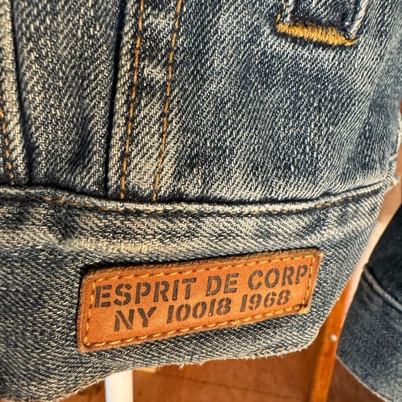 Vintage Esprit Jean Jacket 90s Fashion Men’s Size Small - Picture 7 of 10